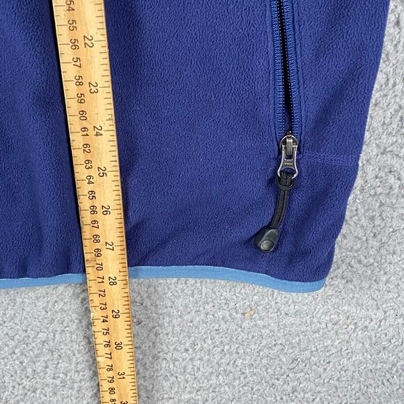 L.L. Bean Full Zip Fleece Sweater Vest Men's XL Blue Outdoors Hiking Cabincore - Picture 7 of 9